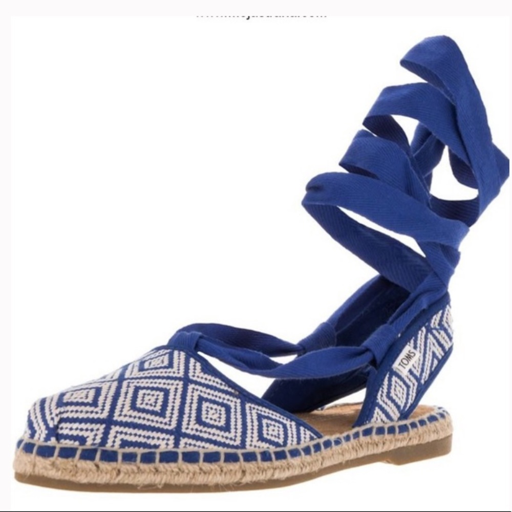 NEW Toms Bella Woven Espadrilles Flats